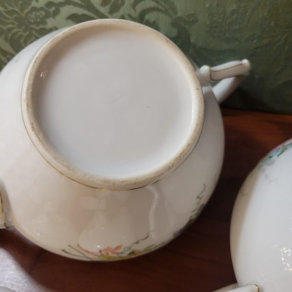 Service à Thé  Porcelaine Fine Epoque XIXè siècle