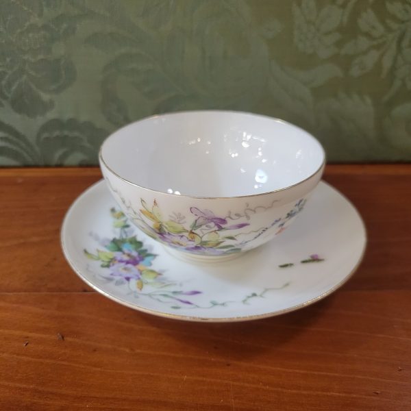 Service à Thé  Porcelaine Fine Epoque XIXè siècle