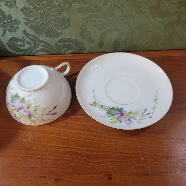 Service à Thé  Porcelaine Fine Epoque XIXè siècle