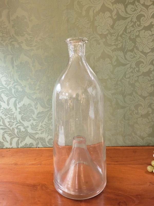 Bouteille à Vairons, Piège à Poissons, Verre Soufflé, XIXè