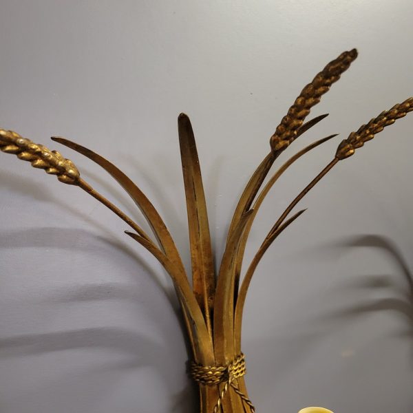 Appliques Epis de Blé Métal Doré Vintage, Epoque 1950