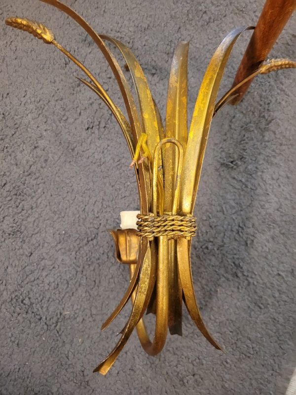 Appliques Epis de Blé Métal Doré Vintage, Epoque 1950