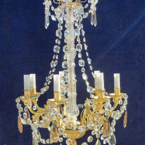 Lustre Ancien à Pampilles Napoléon III