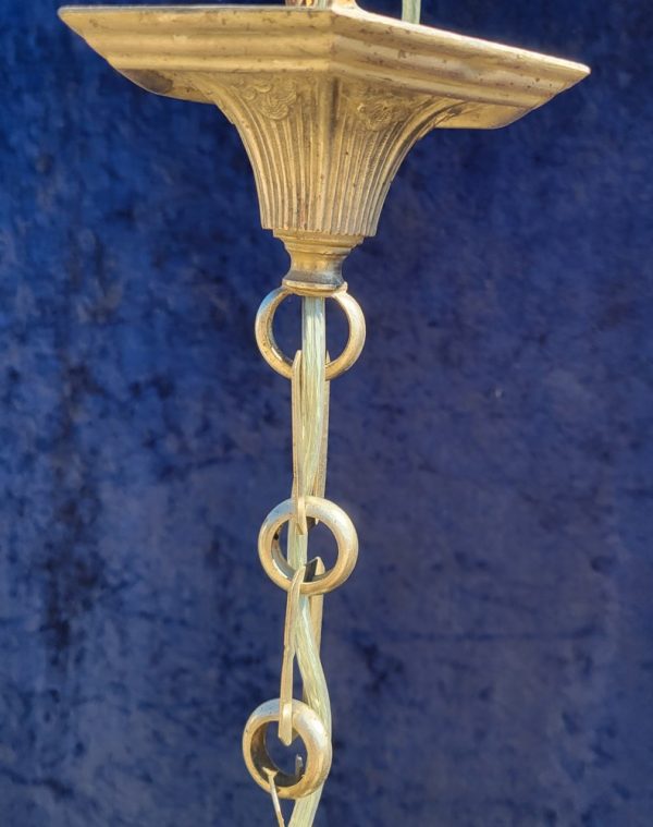 Lustre Art-Déco, Tulipes Blanches