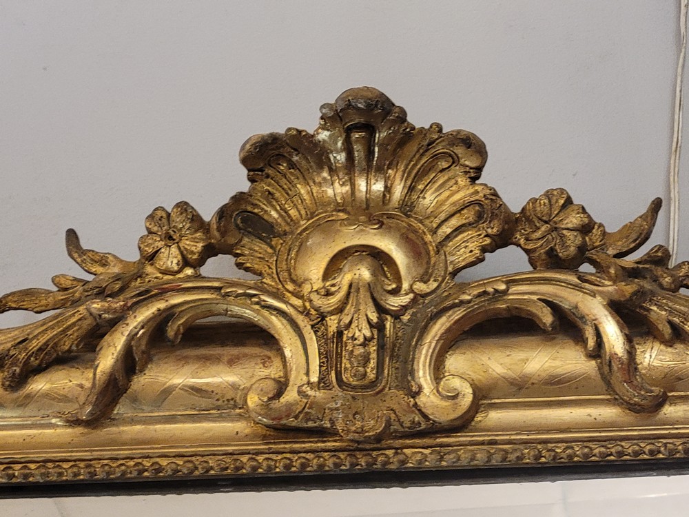 Miroir Louis -Philippe Fronton Coquille
