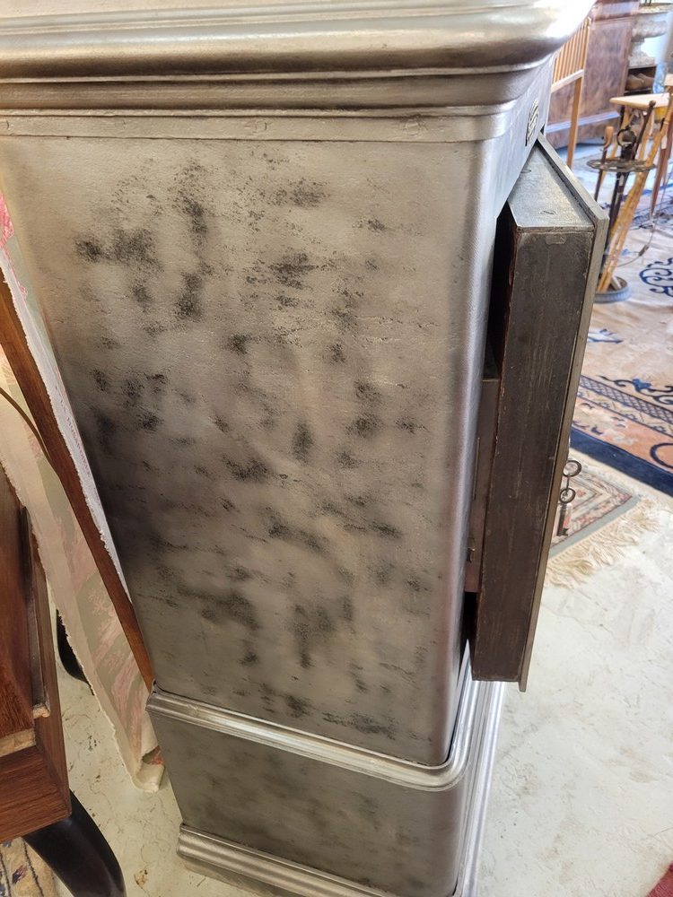 Coffre-Fort ancien, Bauche, Acier Brossé