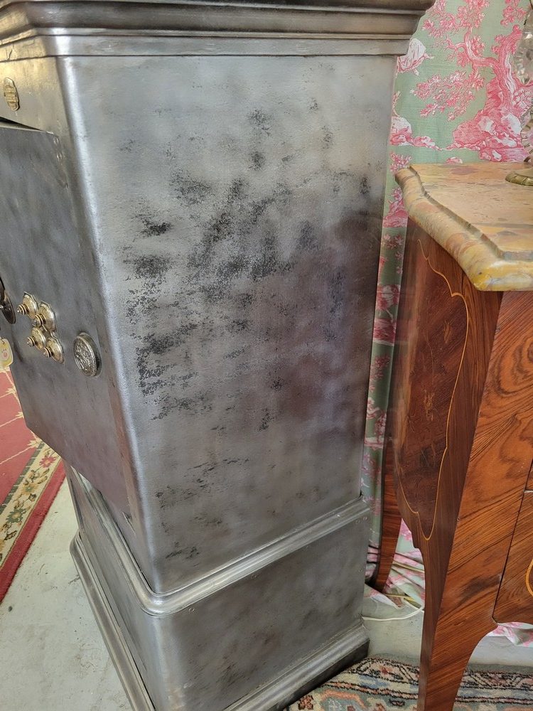 Coffre-Fort ancien, Bauche, Acier Brossé