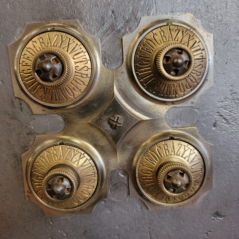 Coffre-Fort ancien, Bauche, Acier Brossé