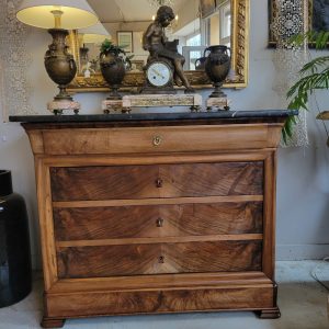 Commode-Secrétaire Louis-Philippe Noyer Epoque XIXè