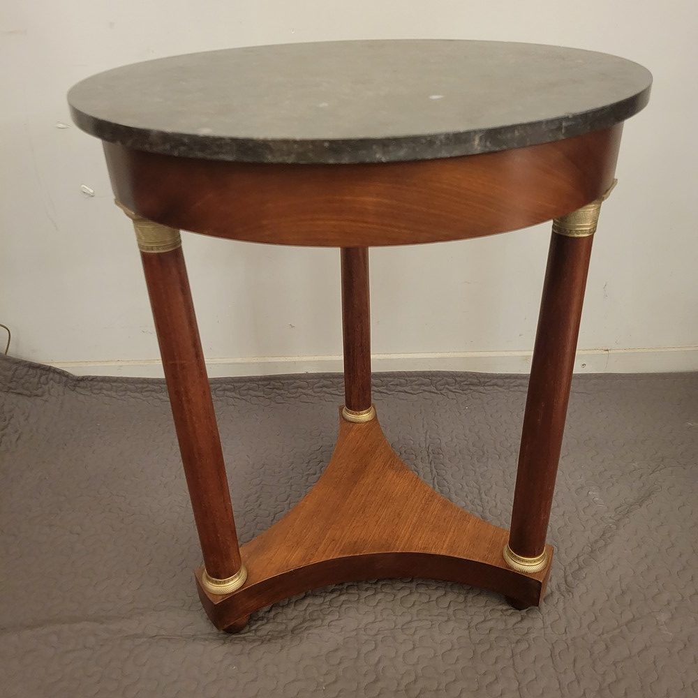 Guéridon Empire Epoque XIXè Acajou,