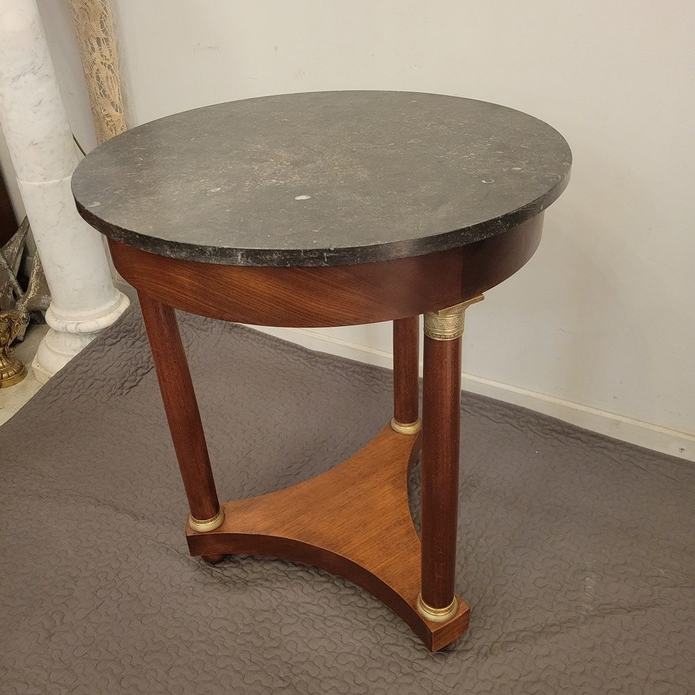 Guéridon Empire Epoque XIXè Acajou,