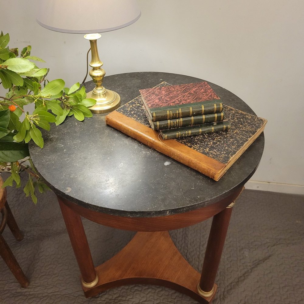 Guéridon Empire Epoque XIXè Acajou,