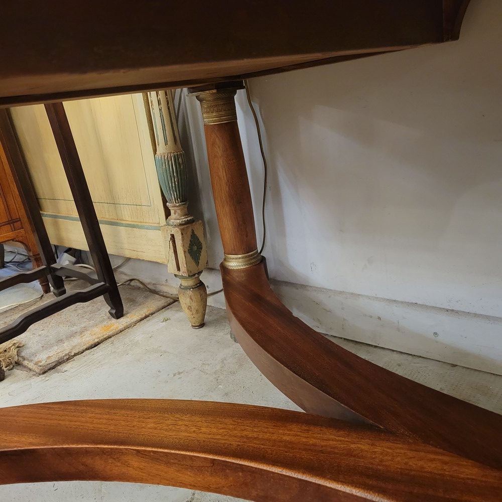 Bureau Plat Style Empire Acajou , Bronze