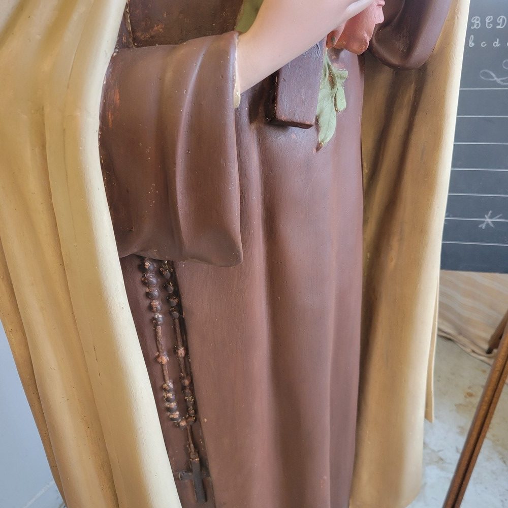 Sainte Thérèse de Lisieux statue en pied Plâtre, Années 1940