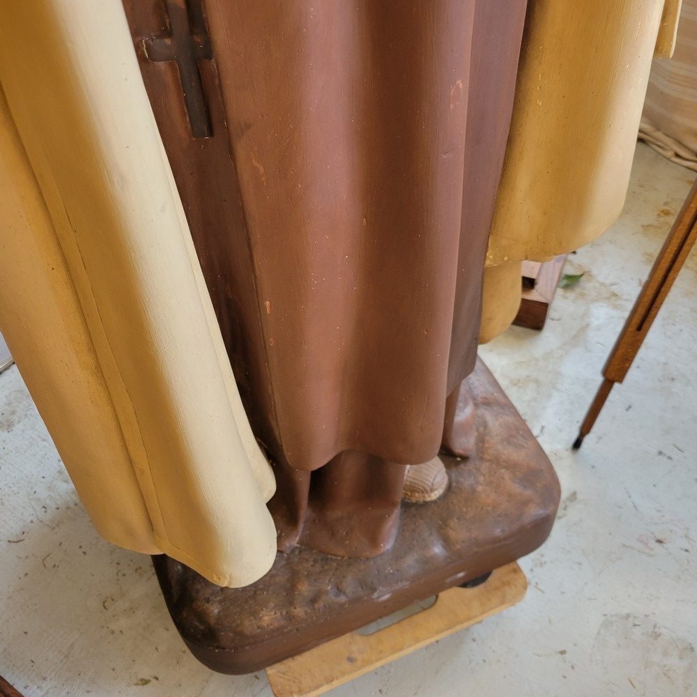 Sainte Thérèse de Lisieux statue en pied Plâtre, Années 1940