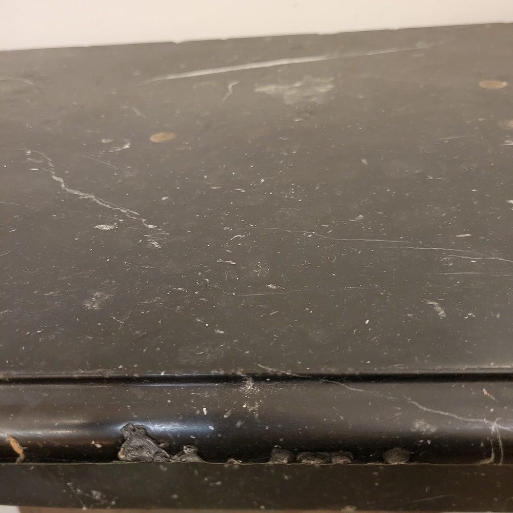 Cheminée Droite Epoque XIXè Marbre Noir