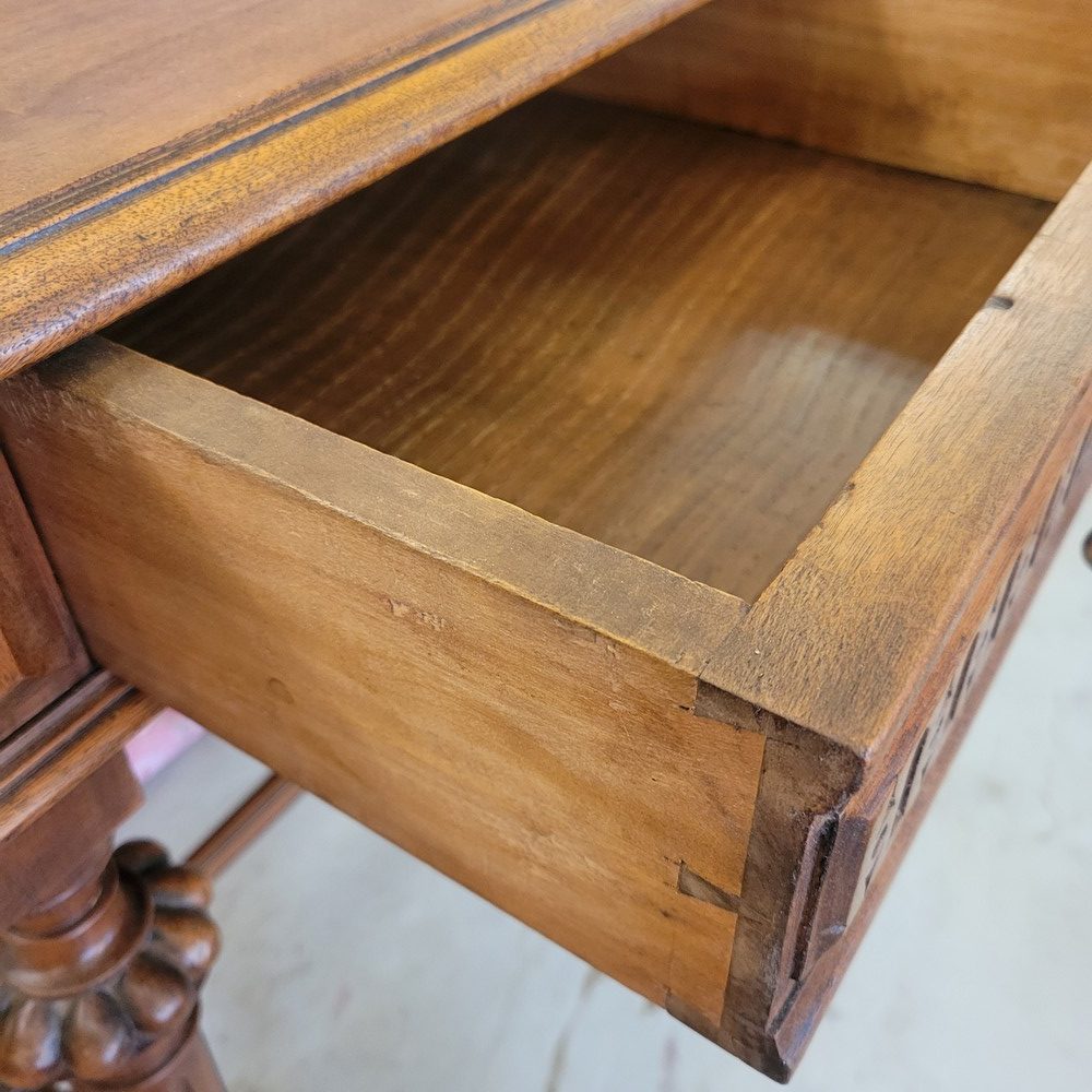 Table-Bureau Henri II Noyer Années 1920