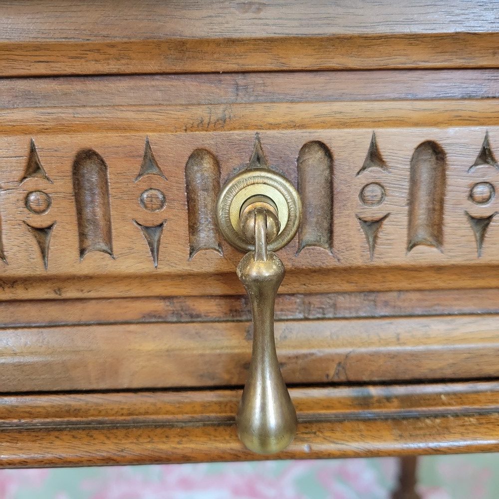 Table-Bureau Henri II Noyer Années 1920