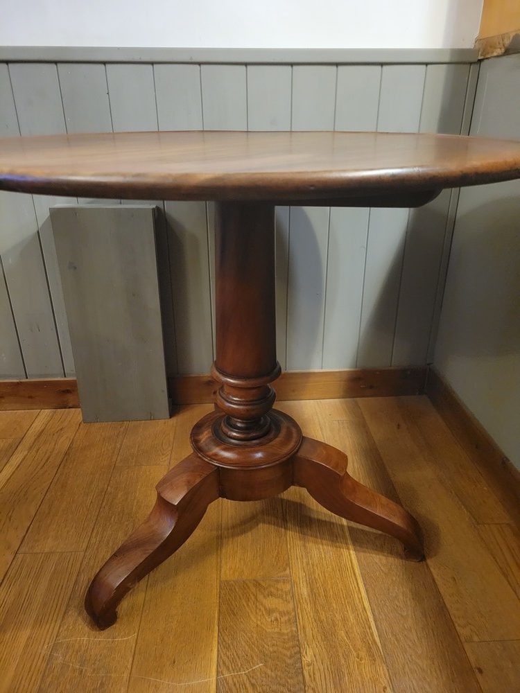 Guéridon tripode basculant d'époque Louis-Philippe