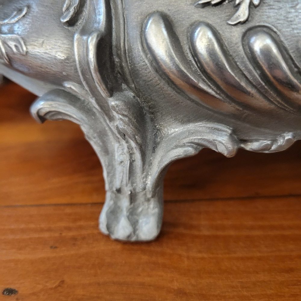 Jardinière ou Centre de Table Décor Putti, Plateau Miroir Style Louis XV