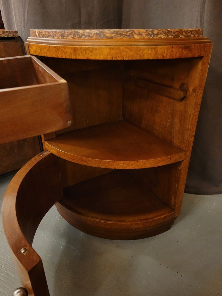 Paire de Chevets d'Angle Art-Déco