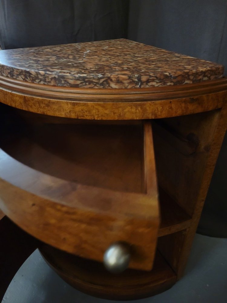 Paire de Chevets d'Angle Art-Déco