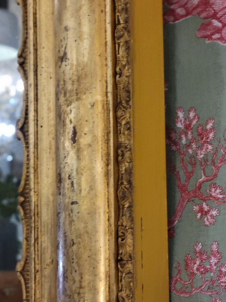 Miroir Napoléon III Guirlandes, Fleurs et Putti