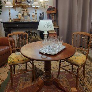 Guéridon tripode basculant d'époque Louis-Philippe