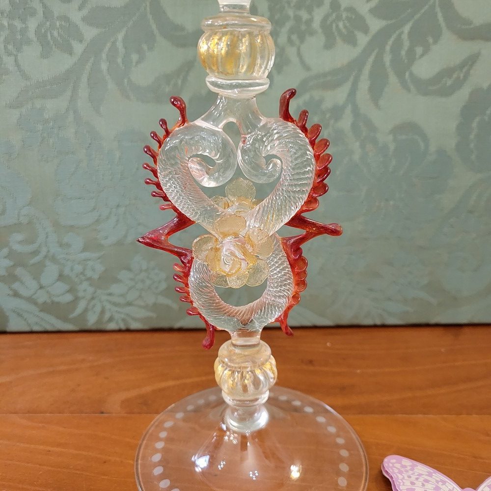 Verre ou Flûte Murano rouge