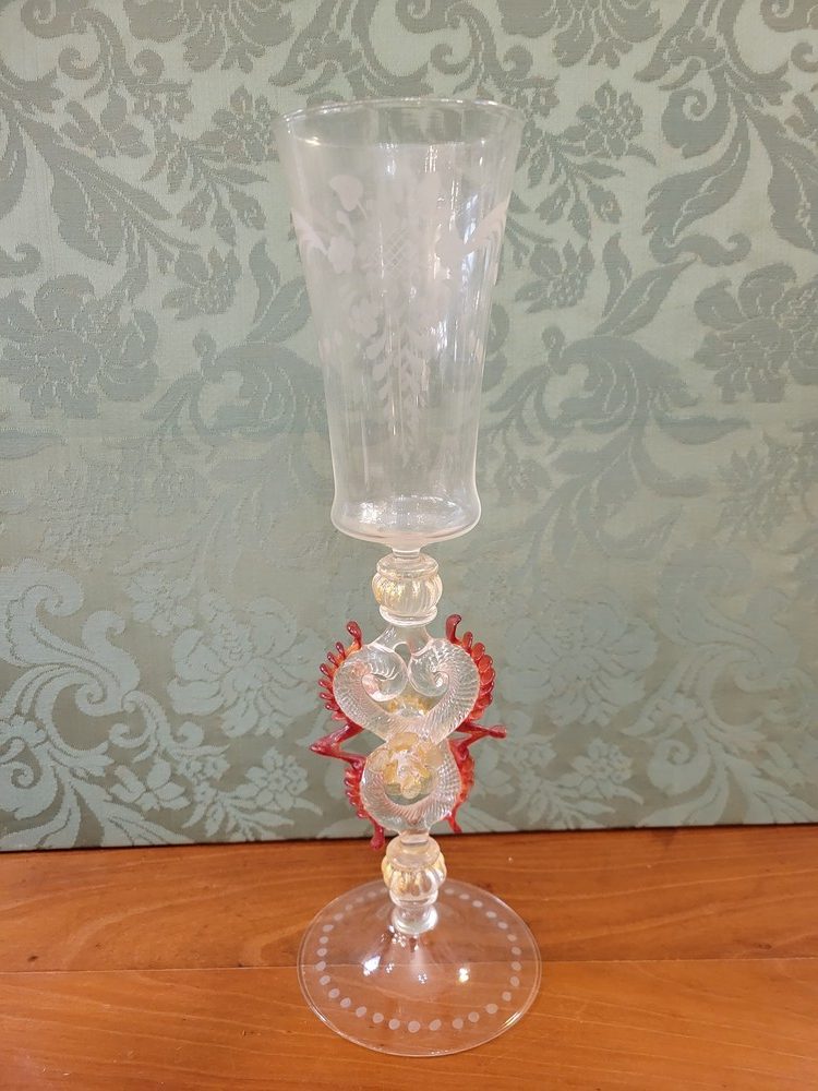 Verre ou Flûte Murano rouge