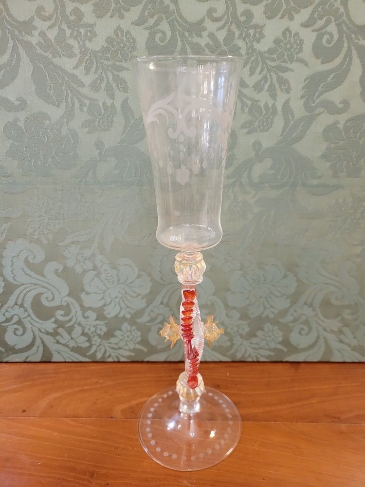 Verre ou Flûte Murano rouge