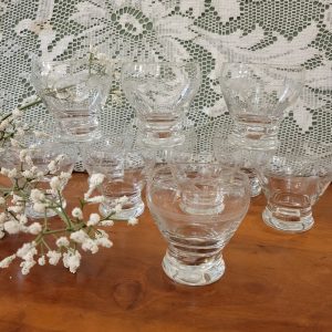 Verrines,Verres à apéritif, Vintage des Années 1950