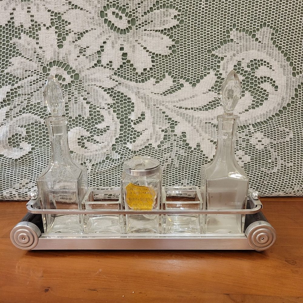 Serviteur de Table Huile et Vinaigre Art-Déco