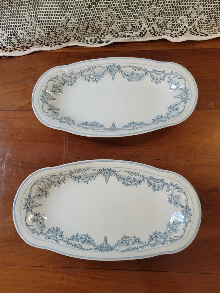 Service de Table, 29 pièces Faïence de Sarreguemines, Modèle Louis XVI