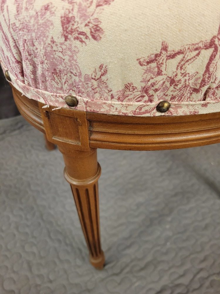 Paire de chaises de chambre Louis XVI