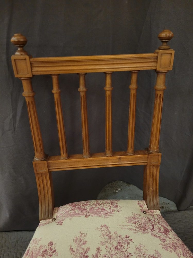 Paire de chaises de chambre Louis XVI