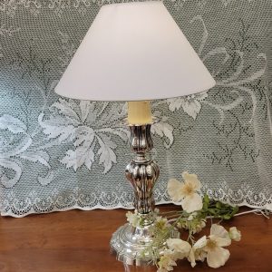 Grande Lampe  Bronze Argenté