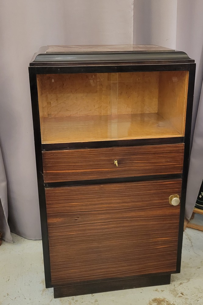 Petite Vitrine Art-Déco Palissandre,