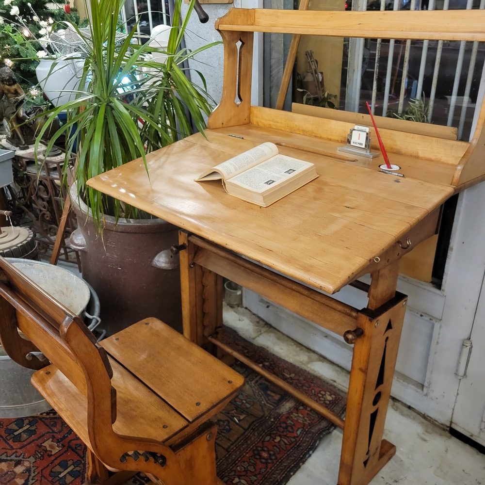 Bureau d'Ecolier Evolutif vintage