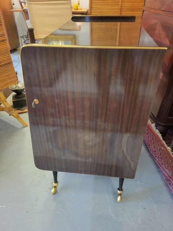 Meuble Bar ou Meuble Télé Vintage en Formica, Années 70