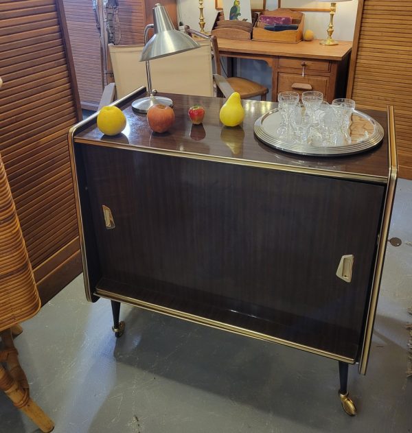 Meuble Bar ou Meuble Télé Vintage en Formica, Années 70