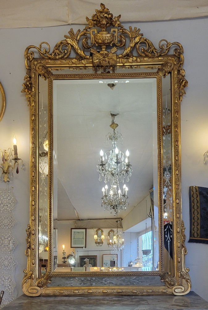 Grand Miroir à Parcloses Napoléon III