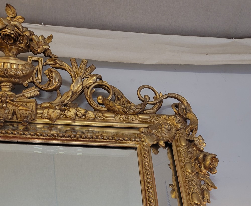 Grand Miroir à Parcloses Napoléon III