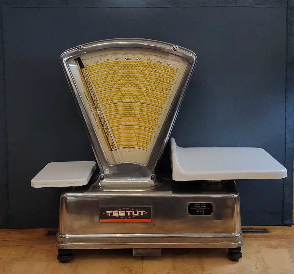 Balance d'épicerie Testut Métal Chromé, XXè