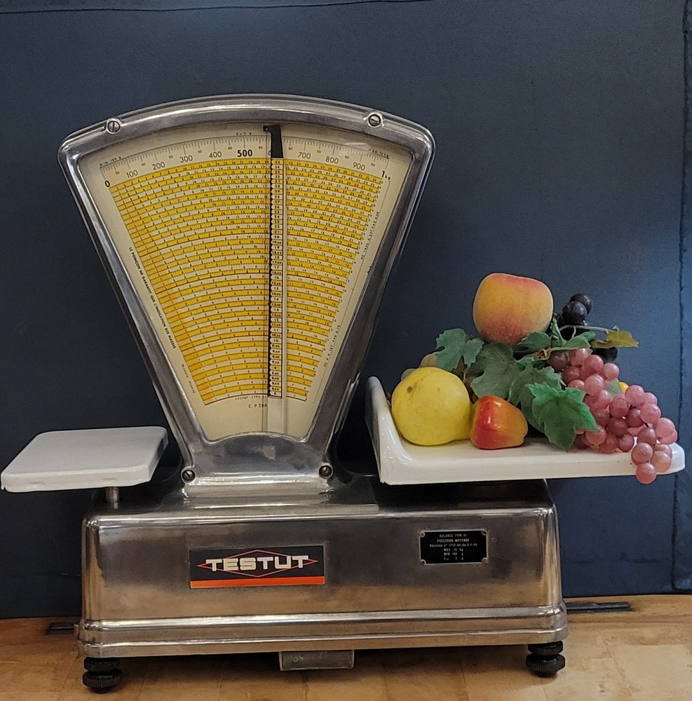 Balance d'épicerie Testut Métal Chromé, XXè