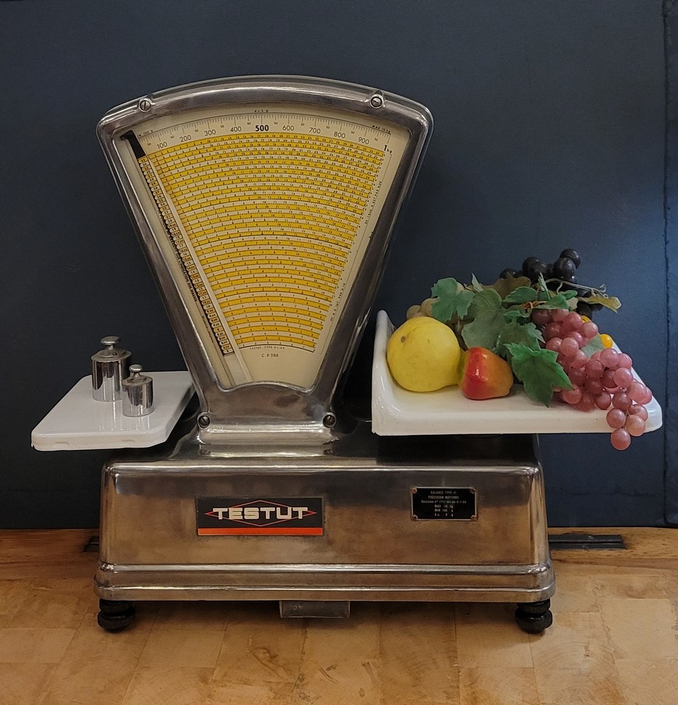 Balance d'épicerie Testut Métal Chromé, XXè