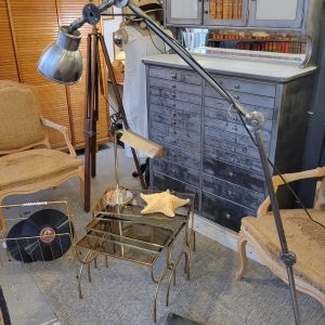 Lampe d'Atelier Design Acier Brossé