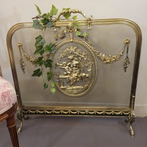 Pare Feu, Pare Etincelles, Bronze,Style Louis XVI