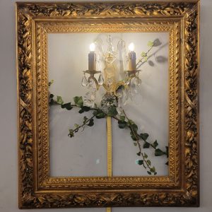 Cadre Ancien Feuillages et Fleurs