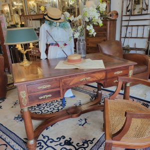 Bureau Empire Plateau Cuir